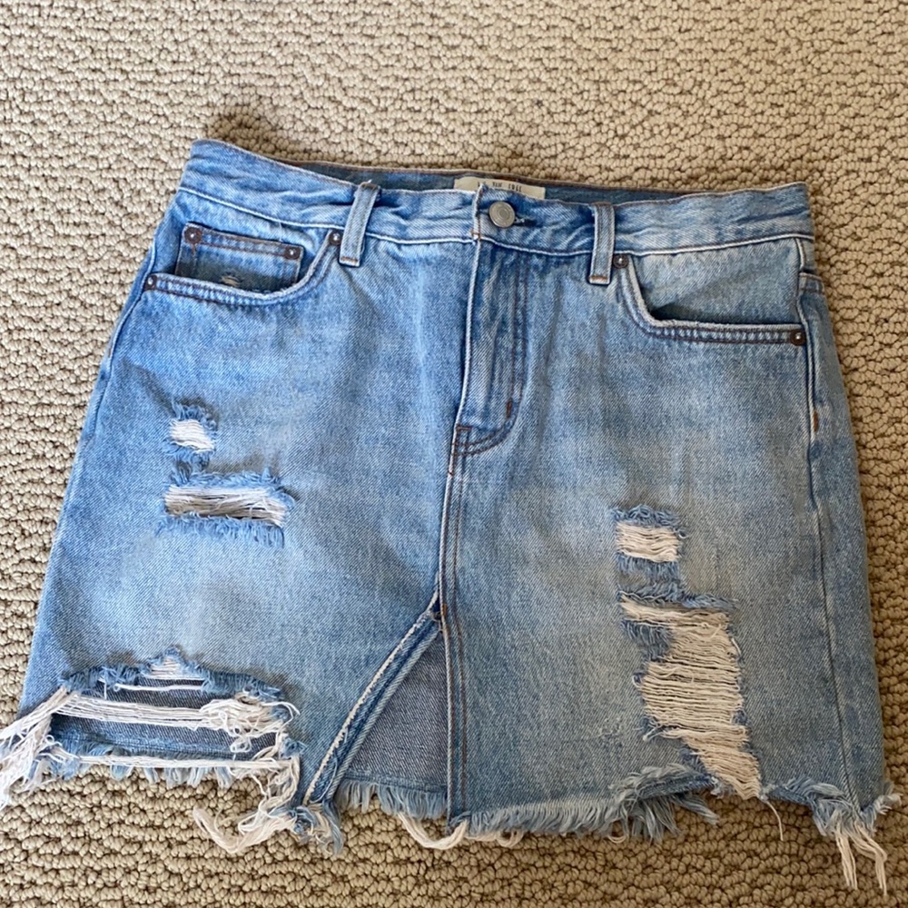 Free People Denim Skirt